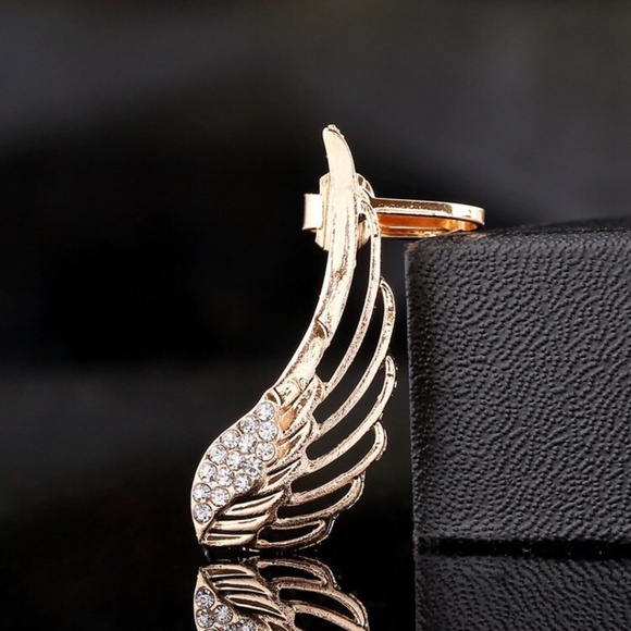 Crystal Angel Wing Clip Piercing - Picture 6 of 7